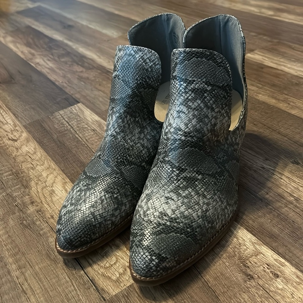 Snake Print Booties